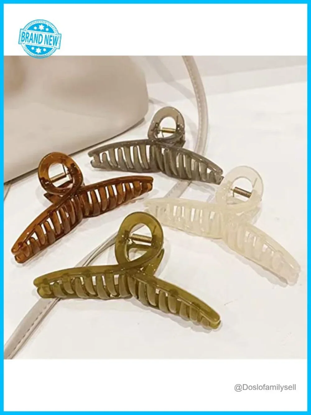 Butterfly Hair Claw Clips - 4 Large 5.1